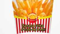 Caixinha Embalagem Para Batatinha Fritas
