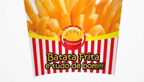 Embalagem Para Batatas Fritas Grande